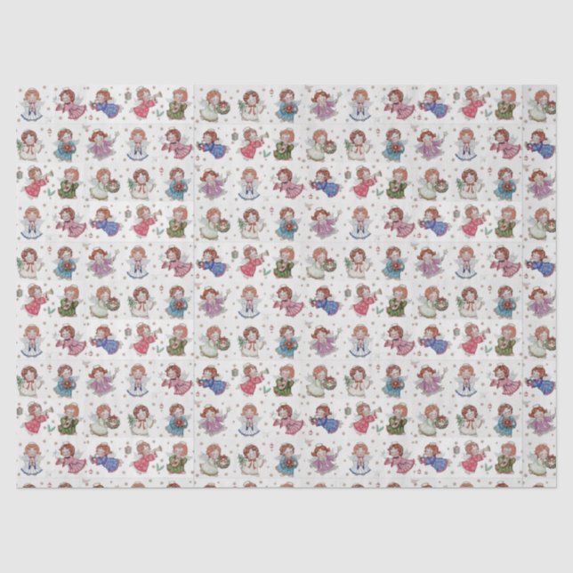 Christmas Angels Tissue Paper (Front)