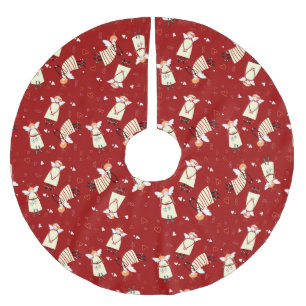 Christmas Angels Tree Skirt, Brushed Polyester Skirt