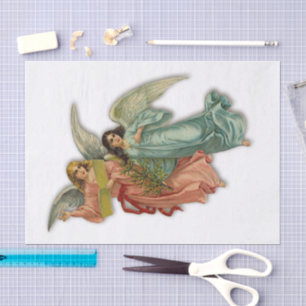 Christmas Angels Victorian Religious Vintage Big Tissue Paper