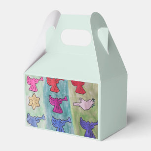 Christmas Angels With Trumpets Favour Box