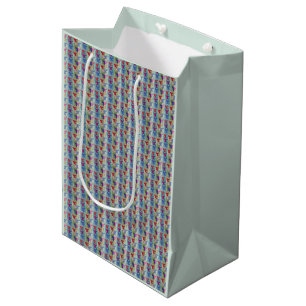 Christmas Angels With Trumpets Medium Gift Bag