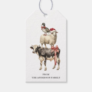 Christmas Animal Gift Tags