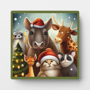 Christmas Animals 6 Plaque
