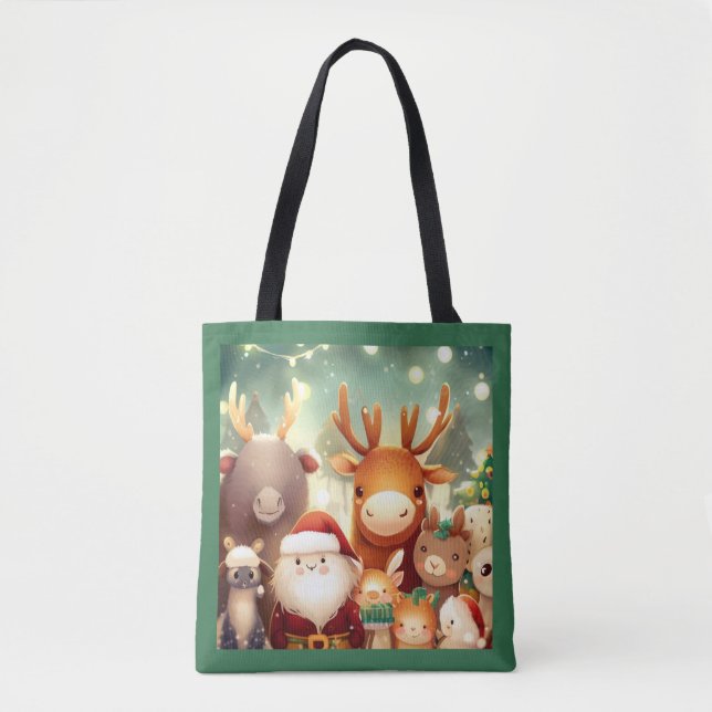Christmas Animals 8 Tote Bag (Front)