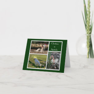 Christmas Animals Aussie Style - Personalizable Holiday Card