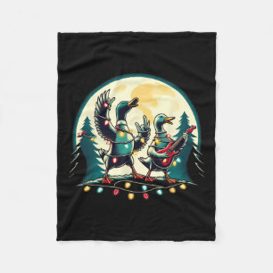 Christmas Animals Cute Ducks Xmas Animal Lovers Du Fleece Blanket