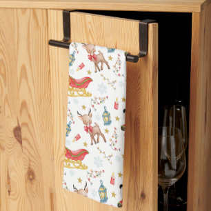 Christmas Animals Kitchen Towel