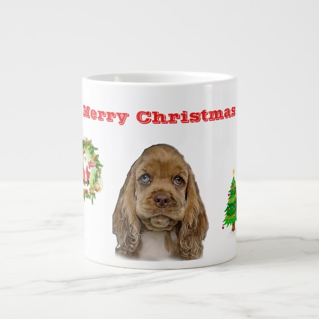 Christmas Animals Large Coffee Mug (Front)