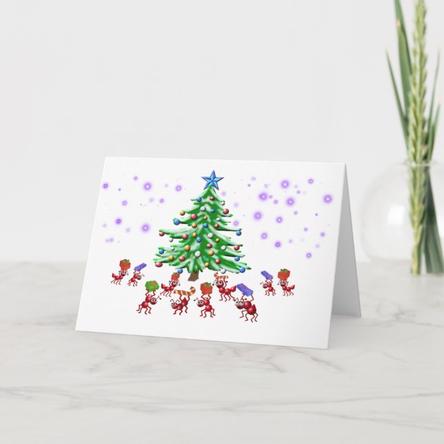 Christmas Ant-ticipation Holiday Card (Front)