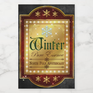Christmas Apothecary Winter Essence Label