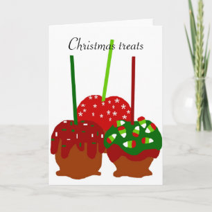 Christmas apples blank card