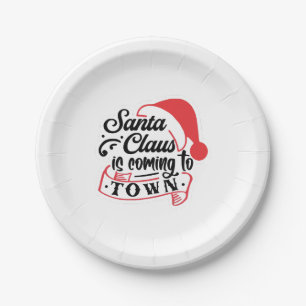Christmas Approaching Paper Plate