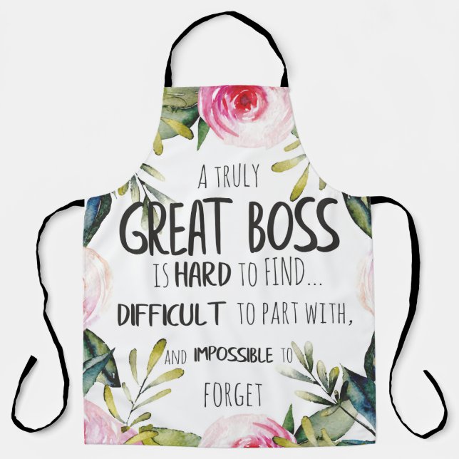 Christmas apron for boss appreciation thank you (Front)