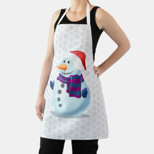 Christmas apron with snow man