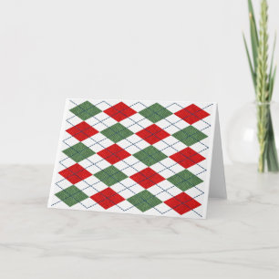 Christmas Argyle Card