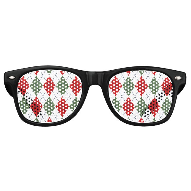 Christmas Argyle Party Shades (Front)