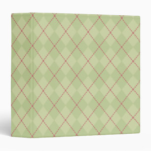 Christmas Argyle Scrapbook Binder