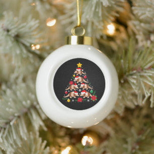 Christmas Armadillo Tree Santa Hat Ornaments Xmas