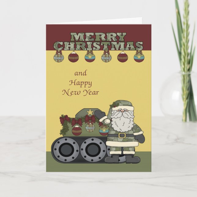 Christmas, Army Greeting Card (Front)