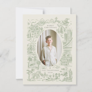 christmas around the world   holiday globetrotter postcard