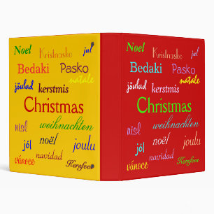 Christmas Around The World In Red And Gold Binder