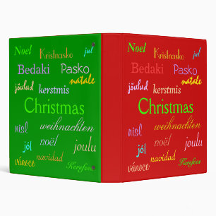 Christmas Around The World In Red And Green Binder