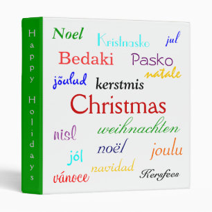 Christmas Around The World In White And Blue VI Binder