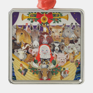 Christmas Arrival Metal Ornament