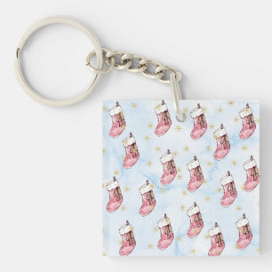 Christmas Art Paintings Keychain