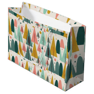 Christmas Art Plant Art One Little Christmas Tree  Large Gift Bag