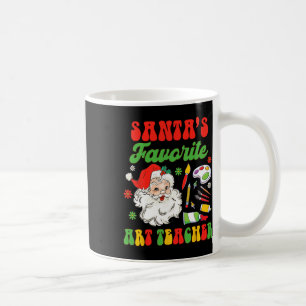 Christmas Art Teacher Painting Santa's Favourite A Coffee Mug