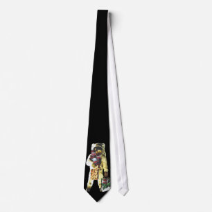 Christmas Astronauth Tie