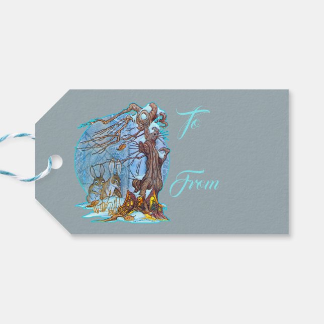 Christmas At Elf Hall Gift Tags (Back Horizontal)