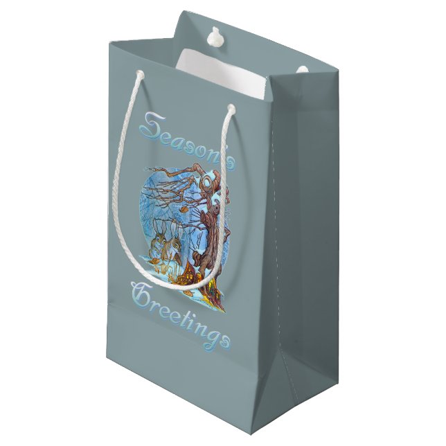 Christmas at Elf Hall Small Gift Bag (Front Angled)