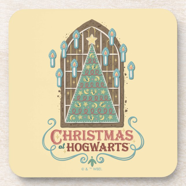 Christmas at HOGWARTS™ Cookie Graphic Coaster (Front)
