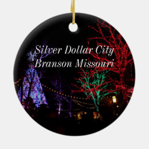 Christmas at Silver Dollar City Ceramic Ornament