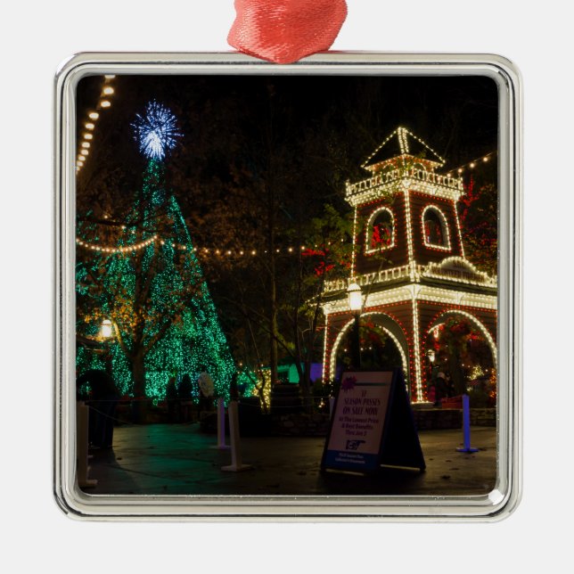 Christmas At Silver Dollar City Metal Ornament (Front)