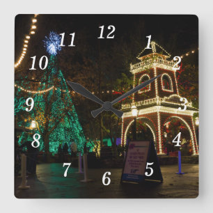 Christmas At Silver Dollar City Wall Clock