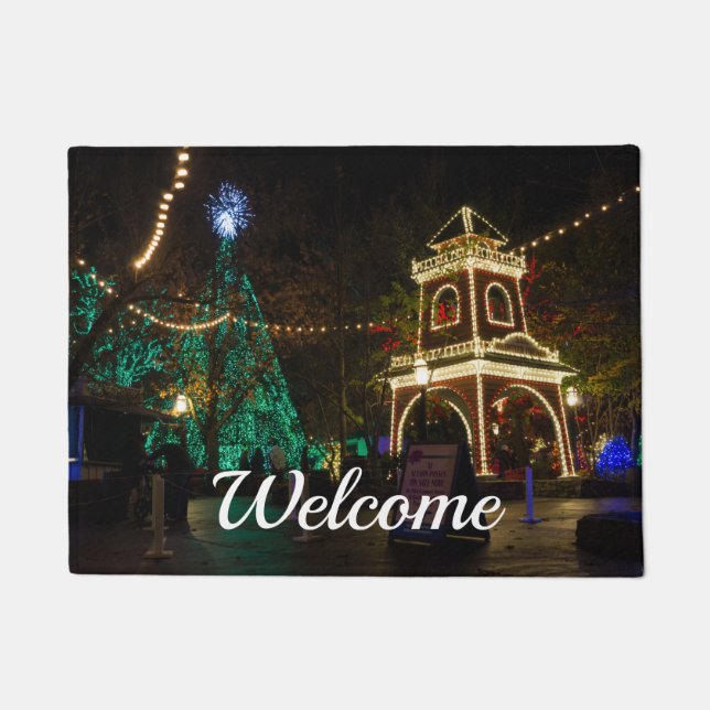 Christmas At Silver Dollar City Welcome Doormat (Front)