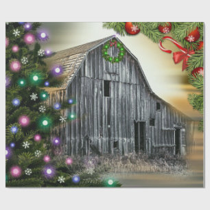 Christmas At The Barn Wrapping Paper