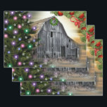 Christmas At The Barn Wrapping Paper Sheet<br><div class="desc">Christmas Charm</div>