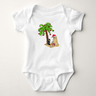 Christmas at the Beach Baby Bodysuit
