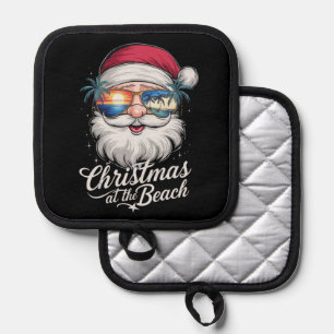 Christmas At The Beach Hawaiian Summer Holiday Pot Holder