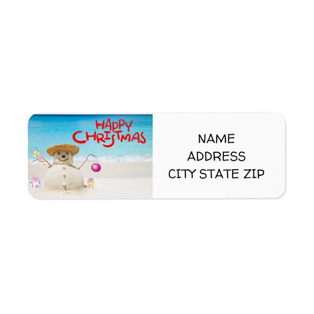 **CHRISTMAS AT THE BEACH** RETURN ADDRESS (Front)