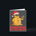 Christmas At The Beach Shirt Funny Sandman Trocal  Card<br><div class="desc">Christmas At The Beach Shirt Funny Sandman Trocal Vacation</div>