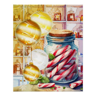 CHRISTMAS AT THE COUNTRY STORE Glossy Poster