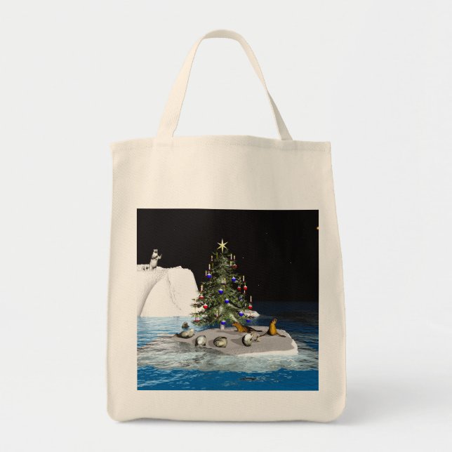 Christmas At The North Pole Tote Bag (Front)