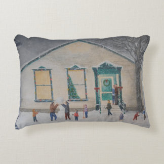 Christmas at the Old House. Decorative Pillow
