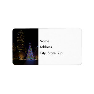 Christmas At Warren Park Night Address Label