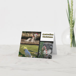 Christmas Aussie Style Animals Holiday Card